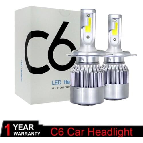20Pairs Super Bright LED Car Headlight C6 H1 H3 Headlamp Light H11 HB3/9005 HB4/9006 9012 9007 H13 6000K 72W 8000LM