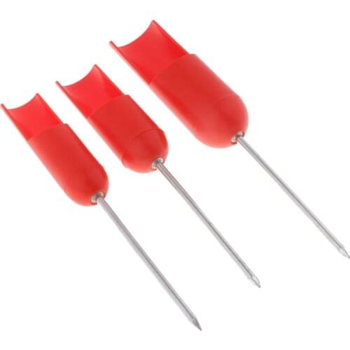 3pcs Fishing Rod Pole Holder Ground Support Stand Rack Folding Holder 3 Size