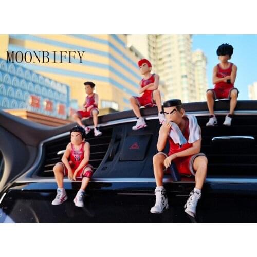Anime Basketball Player Doll Car Ornaments Cartoon Character Model Auto Console Decorations Parking Sign Car Accessories