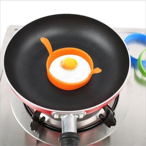 Breakfast Omelette Fried Egg Molds Food Grade Silicone Egg Ring Pancake Cooking DIY Tools Frying Egg Moulds Kitchen Gadgets