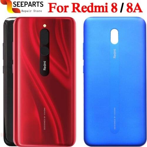 For Xiaomi Redmi 8A Back Battery Cover For Redmi 8 Back Glass Door Housing For Redmi 8 Battery Cover Rear Panel