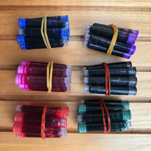 60pcs Jinhao advanced color ink Refill Fountain Pen Universal Ink Cartridges