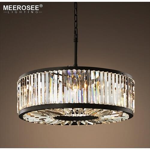 Round Crystal Chandelier Lighting Crystal Lamp Illumination Hanging Light for Living room Hotel Suspension Lustres de Cristal