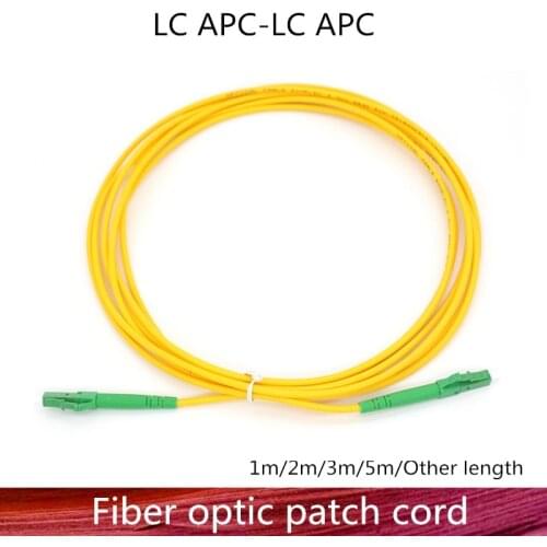 LC/APC-LC/APC Fiber Optic Patch Cord Cable LC-LC 1/3/5/10/20/30M Jumper Single Mode Simplex 2.0mm Fiber Optical Parch Cord