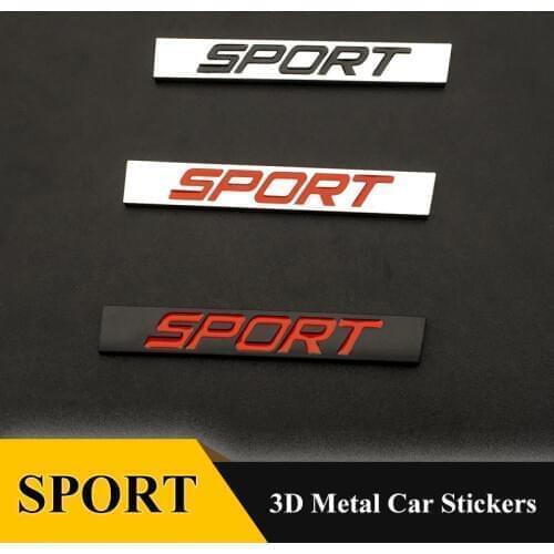 3D Metal SPORT labeling Car Truck Emblem Badge Decal Chrome Car Styling For VW volkswagen JETTA BORA GOLF LAVIDA Car Accessories