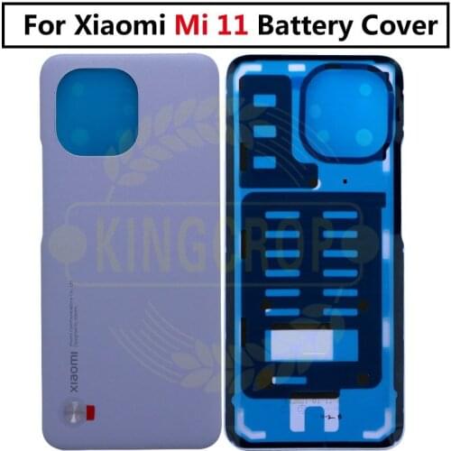 Original Back For Xiaomi Mi 11 Back Battery Glass Cover Rear Door Housing Case For Xiaomi 11 Mi11 Battery Cover