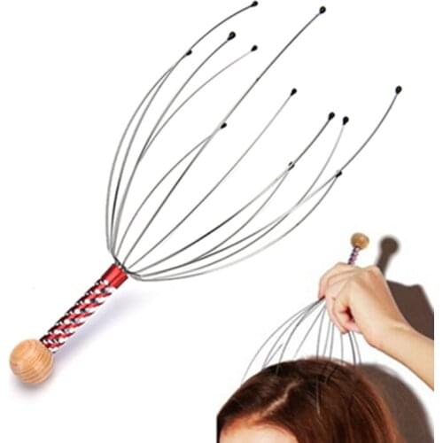 Anti-stress Pain Relief Octopus Scalp Relax Spa Headache Stimulate Blood Circulate Head Relax Massager Healing Neck Claw Massage