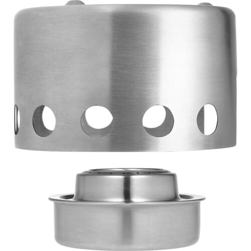 Outdoor Alcohol Stove & Rack Combo Set Mini Portable Alcohol Stove with Rack Windscreen Camping Hiking Backpacking Burner