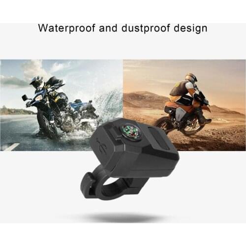 Phone Charger Waterproof Compass ABS Scooter USB Charger Mobile Phone Bracket for Scooter