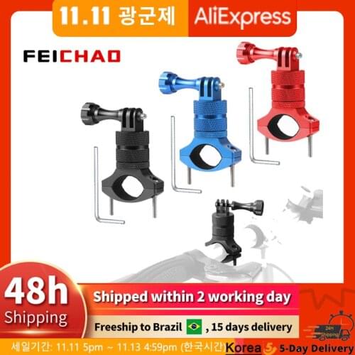 Bicycle Aluminum Handlebar Bar Clamp Mount Clip for Gopro 5 Xiaoyi SJCAM Action Camera Accessory F23457-F23459