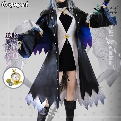 Game Arknights Lappland Uniform Suit Cosplay Costume With Ear+Tail Halloween Outfit For Women 2020 New