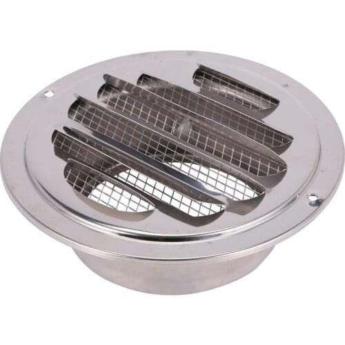 100mm Stainless Steel Round Circle Air Vent Grille Ducting Ventilation Cover