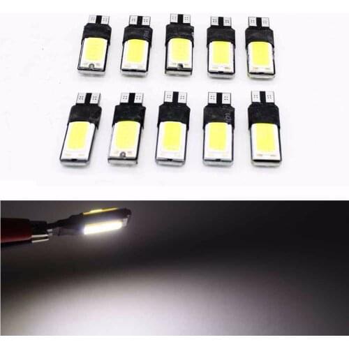 100pcs High power Canbus T10 194 W5W LED COB Interior Bulb Auto License plate Number Light Parking Backup Fog Light Brake Lamps