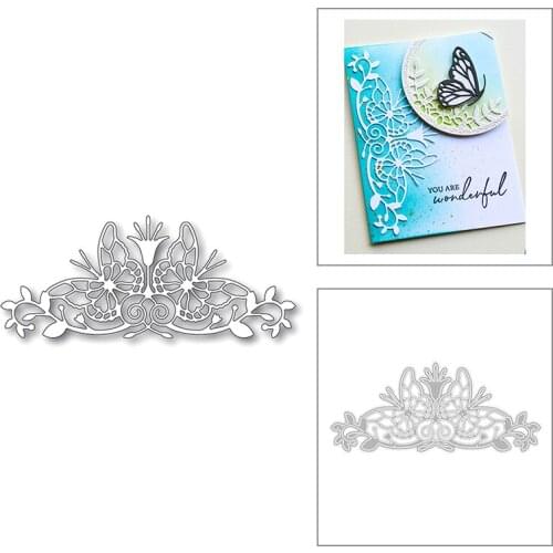 2020 New Butterfly Banners Lace Metal Cutting Dies For DIY Cut Paper Craft Making Background Card Scrapbooking No Stamps Sets