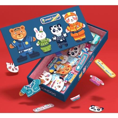 3D Magnetic Box Kids Puzzles Jigsaw Toy Brain Training Game Learning drawing board Educational Toys for Children Christmas Gift
