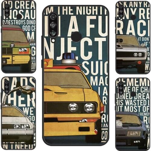 Car Collage Poster Case For Huawei P30 P20 P40 Pro Mate 10 20 Lite Nova 5T P Smart Z 2019 Honor 9X 8X 8A 10i