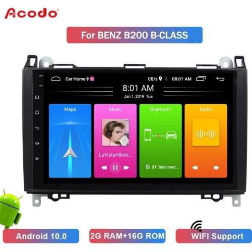 ACODO 2+16G Android 10.0 Car Radio Multimedia Player For BENZ B200 B-CLASS Navigation GPS 2 din
