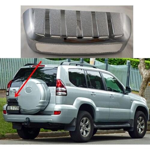 Car Rear Back License Tag Registration Plate Towing Trim Frame 1pcs For Toyota Prado FJ150 2010 2011 2012 2013 2014 2015 2016