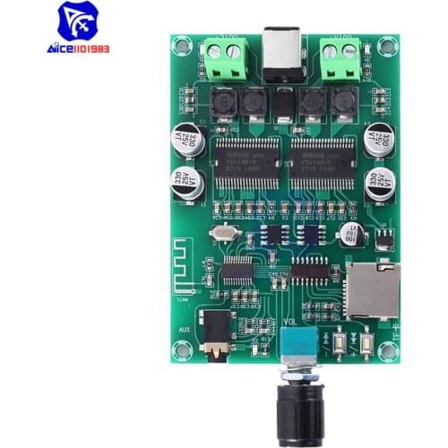 Diymore Wireless Bluetooth 5.0 Digital Amplifier Board YDA138-E DC 12 -24V 20W+20W Dual Channel Audio Stereo Amplifier Module
