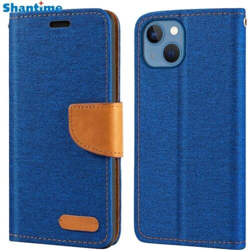 Oxford Leather Wallet Case For iphone 13 6.1 With TPU Soft Back Cover Magnet Flip Case For iphone 13 6.1