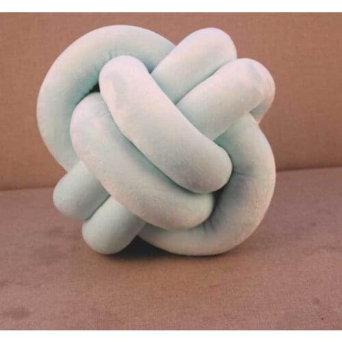 Home Bedding Hand Knot Ball Pillow Car Sofa Cushion Super Soft Short Plush Stuff PP Cotton Adult Kids Office Home Decor Pillows