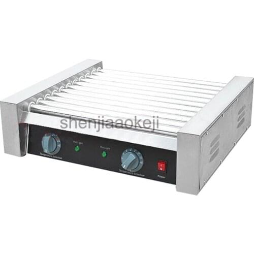 FY-011 stainless steel Electric non-stick roller hot dog sausage machine Commercial 11 sticks sausage machine