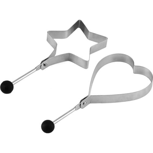 Hot Sale 1PC Stainless Steel Fried Egg Shaper Mould Decoration Frying Egg Pancake Cooking Tools Kitchen Gadget Random Shape