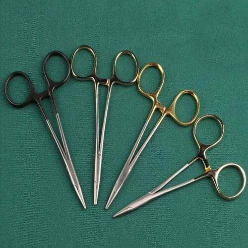 Tiangong gold handle needle holder stainless steel double eyelid surgery tool Songxin gold handle needle holder clamp needle cla