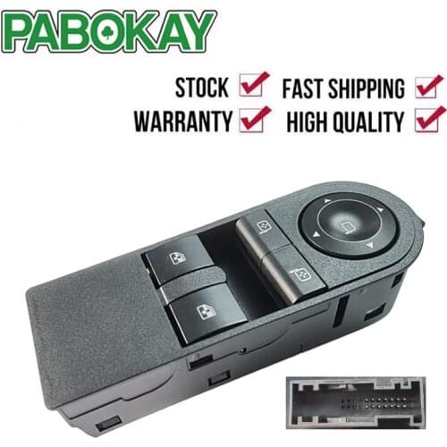 Power Window Master Control Switch Button For Vauxhall Astravan Zafira Opel Astra H 2004-2015 13215152 13228879 6240381