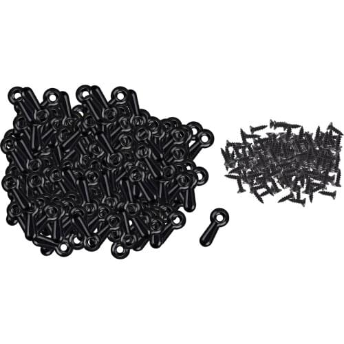 Metal Black Frame Turn Buttons and 300 Screws for ing Drawing Photos Anti-Rust