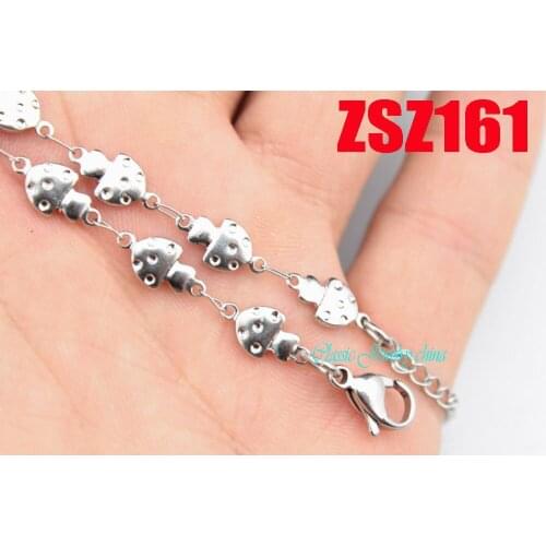 Mushroom shape stainless steel brace lace fashion bracelet fashion jewelry 20pcs ZSZ161