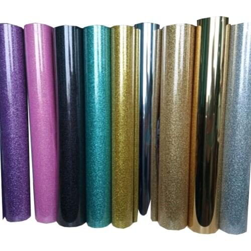 New Colors Glitter Transfer Film Vinyl Beautiful Colorful Choosing Film South Korea Quality 20"x6 Yards Iron On T-shirt