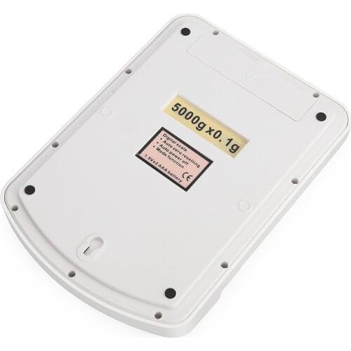 Rechargeable kitchen electronic scale 5kg electronic weighing platform scale 0.1g food baking gram scale balance weighing and we