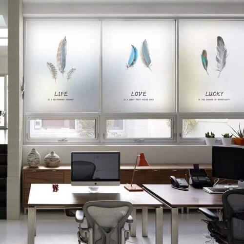 Custom window film, cellophane, bathroom matte stickers, shading living room, kitchen, bedroom stickers, window grilles