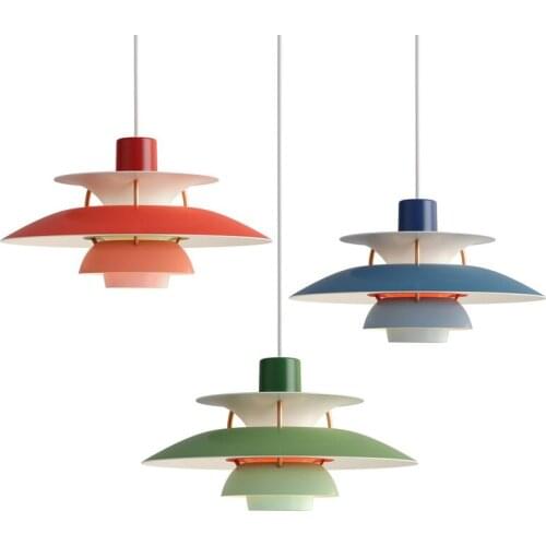 Modern Design Pendant Light Colorful Umbrella Shape Led Suspend Lamp For Living Room Parlor Foyer Lustres Lampadario Luminaire