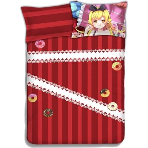 Anime 3D Printed Full Size Comforter Bedding Sets Duvet Cover Flatsheet Pillowcase Bedlinen Set for Home Hotel