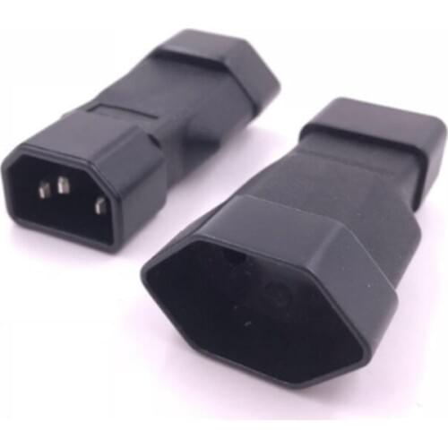EU Power plug , IEC 320 C14 Male Plug to European 2Pin Female Power Cable For UPS PDU