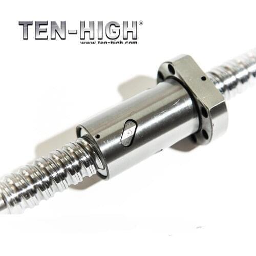 Ten-High CNC SFU4005 ball screw set ball screw single ball nut circular saw guide rail ends single nut Free shipping End machining cnc nut set