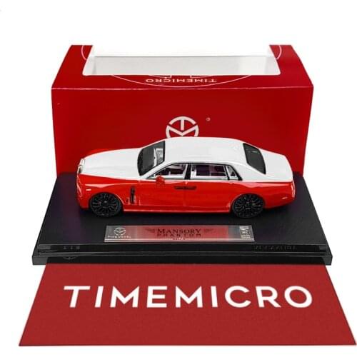 TimeMicro 1:64 Rolls Royce Phantom 8 Red with Silver Roof Cars DieCast Model Car