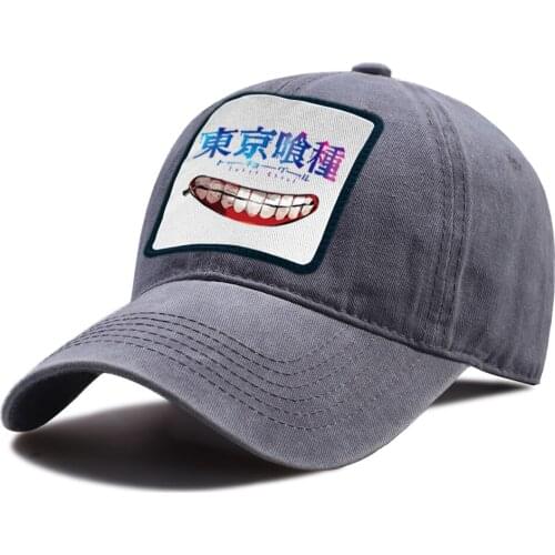Tokyo Ghoul Japan Anime Fashion Baseball Caps Breathable Snapback Hat Adjustable Hip Hop Riding Hats Unisex Casual Baseball Cap