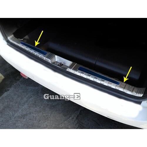 Car Inner Inside Rear Bumper Trim Stainless Steel Scuff Sill Trunk Plate Pedal Moulding 1pcs For Toyota Sienna 2018 2019 2020