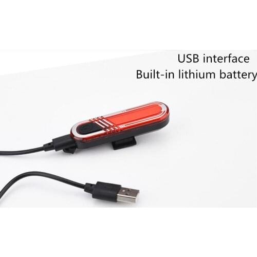 Bike Taillight Waterproof Riding Rear light USB Chargeable Mountain Bike headlight Tail-lamp Bicycle Light