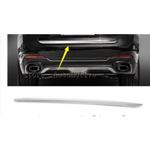 Stainless steel Rear Door Bottom Trunk Lid Tailgate 1pcs for bmw X6 F16 2015 2016 2017