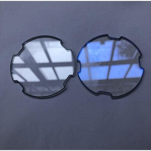 Substitute DZ table mirror watch glass watch with circular notch DZ7395/7413 watch accessories 50.5 size blue and transparent