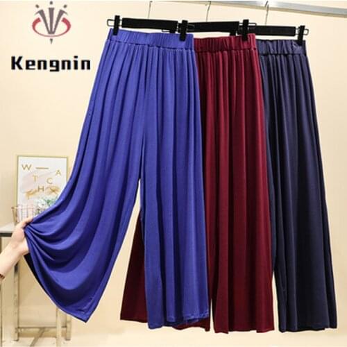 2021 Spring Summer European Style Casual Straight Female Pants Plus Size 5XL Street Design Capris Women Fashion Trousers KN09