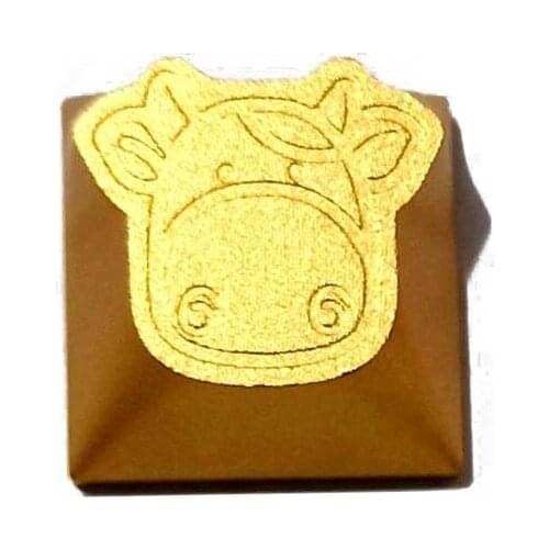 1PC Aluminium Alloy Personality Keycap Mechanical Keyboard Accessories R4 Cattle Design Keycap Keyboard Replacement