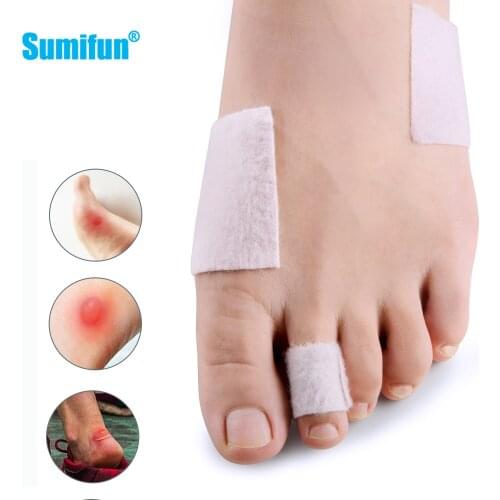 10pcs Waterproof Foot Corn Sticker Broken Toe Heel Protector Pad Adhesive Patch Plantar Warts Blister Fabric Anti-Friction