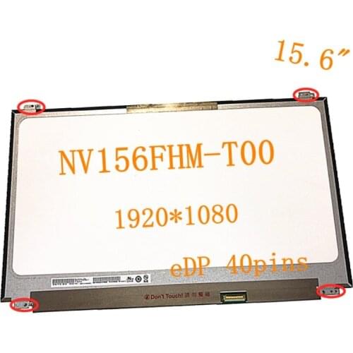 15.6" Laptop LCD Screen NV156FHM-T00 for Lenovo thinkpad NV156FHM T00 display matrix panel replacement 1920*1080 eDP 40pins