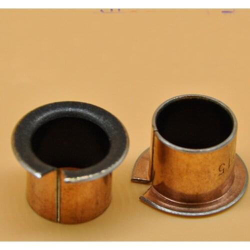 2Pcs M10 OD 12mm NO fuel Self lubrication Bearing Brass Copper sets Bushing Composite sleeve height 8mm-20mm