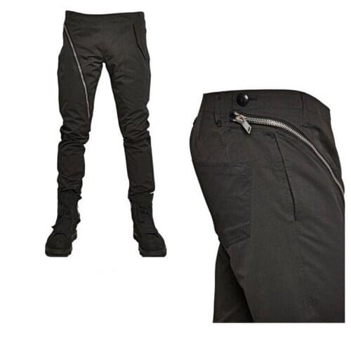 27-44 2017 NEW Mens clothing GD Hair Stylist fashion casual zipper pants trousers plus size singer costumes